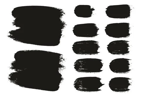 Round Brush Thick Long Background &amp; Straight Lines Mix Artist Brush High Detail Illustrazione stock