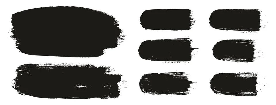 Round Brush Thick Long Background &amp; Straight Lines Mix Artist Brush High Detail Illustrazione stock
