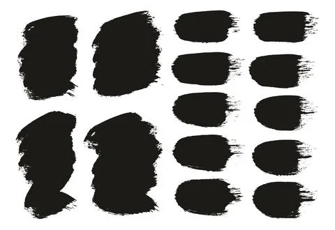 Round Brush Thick Short Background &amp; Straight Lines Mix Artist Brush High Detail Illustrazione stock