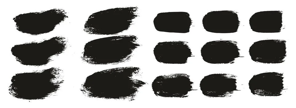 Round Brush Thick Short Background &amp; Straight Lines Mix Artist Brush High Detail Illustrazione stock