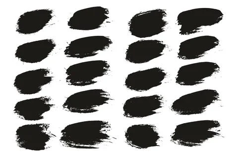 Round Brush Thick Short Background Artist Brush High Detail Abstract Vector 스톡 일러스트