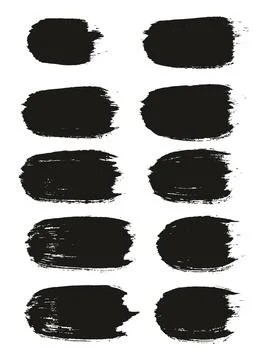 Round Brush Thick Straight Lines Artist Brush High Detail Abstract Stock Illustration