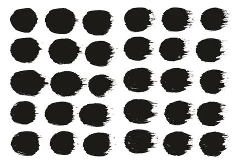 Round Brush Thick Straight Lines Artist Brush High Detail Abstract Illustrazione stock