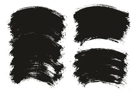 Round Brush Thin Curved Background Mix Artist Brush High Detail Abstract Illustrazione stock