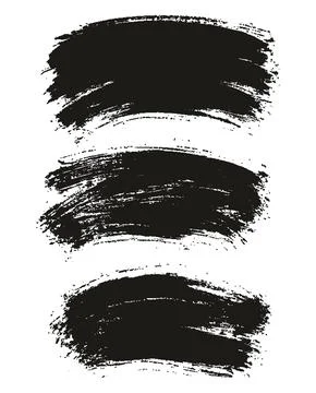 Round Brush Thin Curved Background Artist Brush High Detail Abstract Vector Illustrazione stock