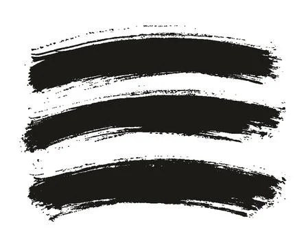 Round Brush Thin Curved Background Artist Brush High Detail Abstract Vector Illustrazione stock