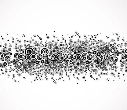 Round bubbles pattern. Vector Stock Illustration