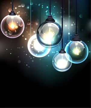 Round bulb Stock Illustration