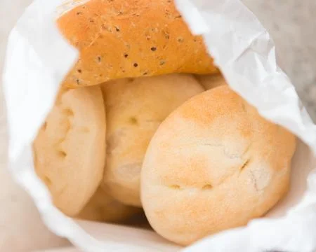 Round bun. Stock Photos