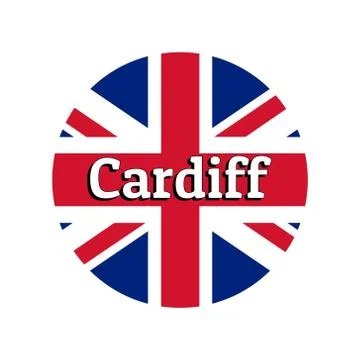 Round button Icon of national flag of United Kingdom of Great Britain. Union Stock Illustration