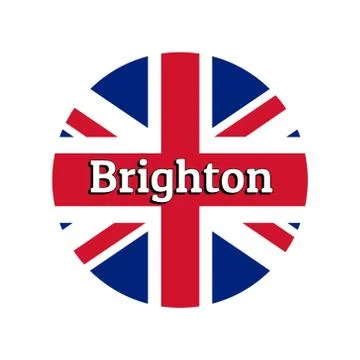 Round button Icon of national flag of United Kingdom of Great Britain. Union Stock Illustration