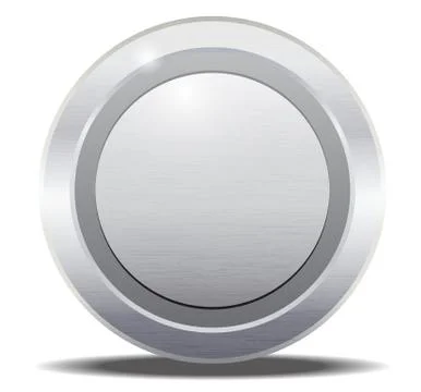 Round button metal texture Illustrazione stock