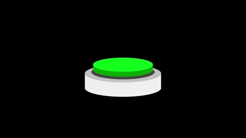 Round Button Press Animation Green Screen Icon 4K Stock Footage 334785858