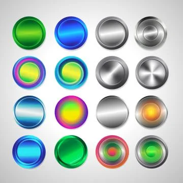 Round buttons Stock Illustration
