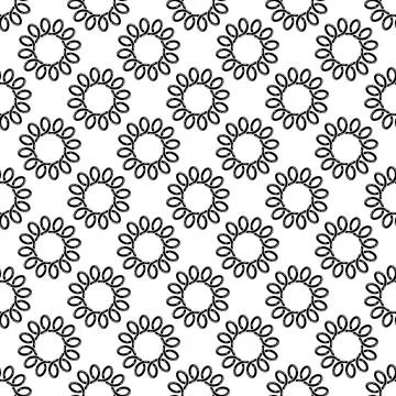 Round cable spring pattern seamless vector 库存插图