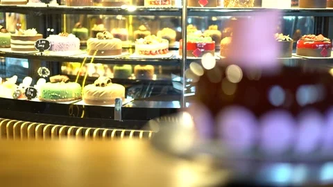 Round cake with pink oreo Stock Footage 167589527