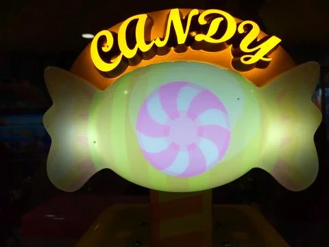 Round candy lamp Stock Photos