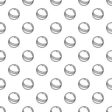 Round candy outline seamless pattern background design Stock Illustration