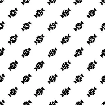Round candy pattern vector seamless Illustrazione stock