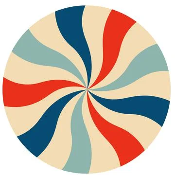 Round candy in vintage style Illustrazione stock