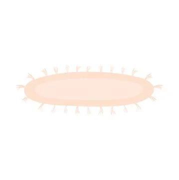 Round carpet decoration Stock Illustration