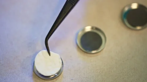 Round Cell Battery Assembly Stock Footage 160257482