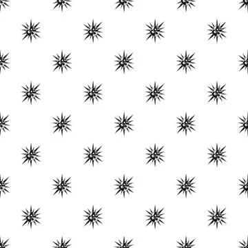 Round cell virus pattern Stock Illustration