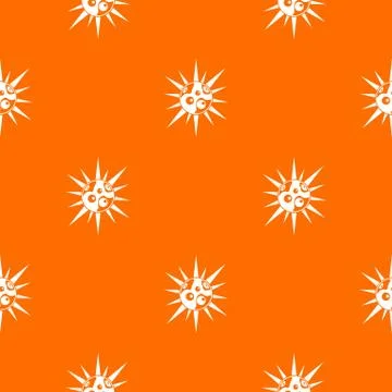 Round cell virus pattern seamless Illustrazione stock