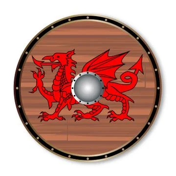 Round Celt Shield Stock Illustration