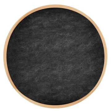 Round chalkboard / blackboard circle Stock Illustration