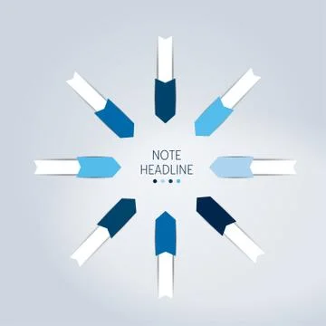 Round chart, scheme, infographic. Stock Illustration