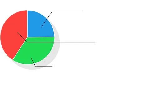 Round chart wheel circular hub,user interface or infographic,Red green and bl Stock Illustration