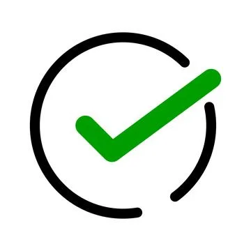 Round check box. Select and input box. Vector. Stock Illustration