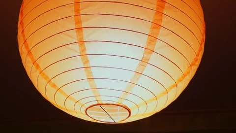 Round chinese lantern Stock Footage 116664576