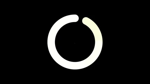 Round Circle animation in black background. Stock Footage 245343426