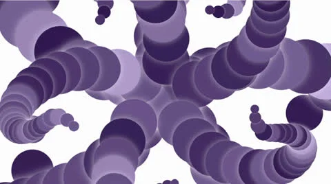 Round &amp; circle array shaped swirl flower fancy pattern,long chain,like snake bo Vídeo Stock 26137258