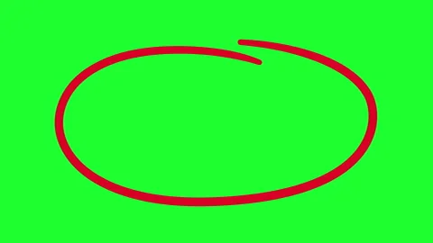 Round Circle Highlight, Circle marker highlight green screen Stock Footage 307266641