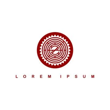 Round circle native tribe sign symbol logo イラスト素材