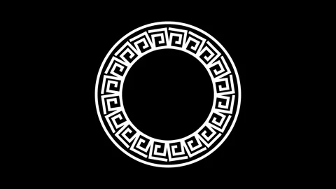 Round circular ring made animation isolated on white background Stock Footage 338005137