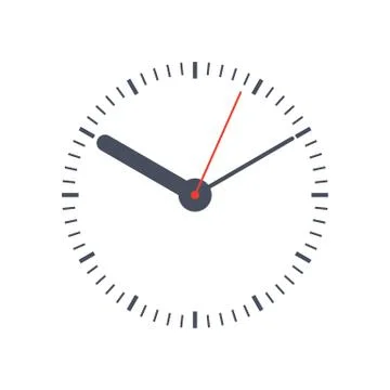 Round clock face Stock Illustration