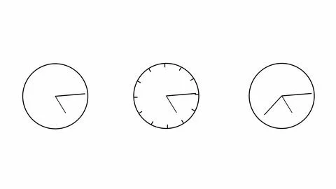 Round clock icon. digital stop watch on white background. Stock Illustration