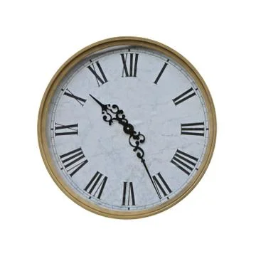 Round Clock Isolated Stock Photos