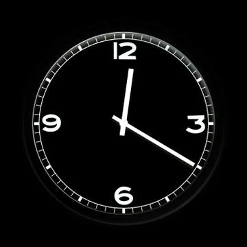Round clock Stock Photos
