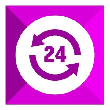 Round-the-clock sign Stock-Illustration