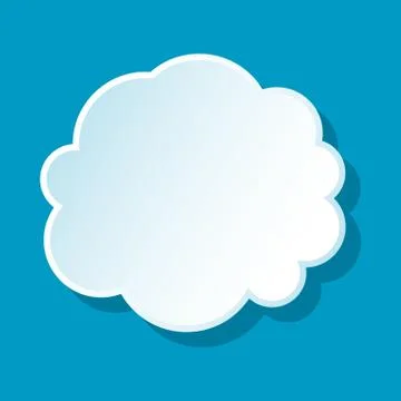 Round cloud icon Illustrazione stock