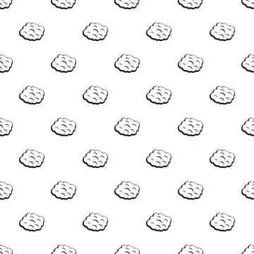 Round cloud pattern vector 스톡 일러스트