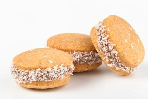 Round cococnut isolated Stock Photos