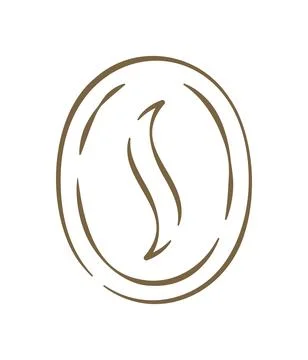 A Round Coffee Bean With Steam Logo Hand Drawn Doodle Vector Illustration Stock Illustration