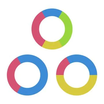 Round color chart Stock Illustration