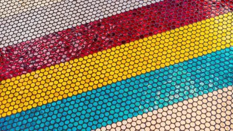 Round Colored Tile Stock Photos